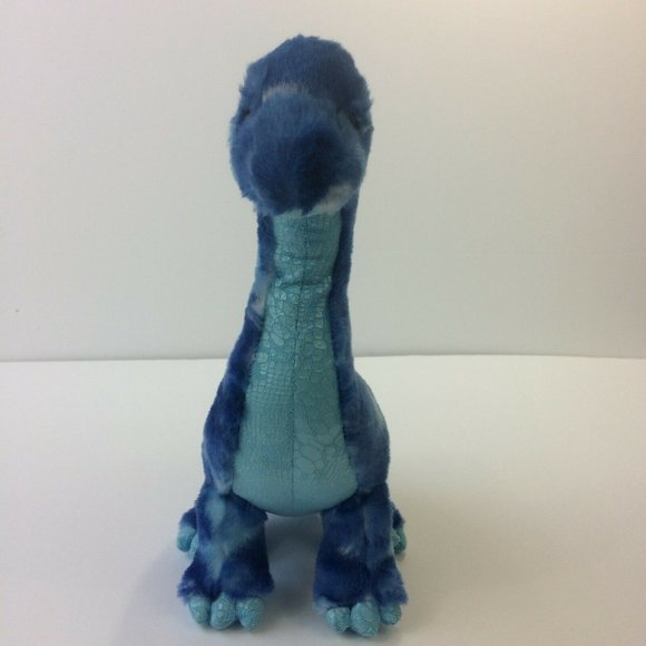 Aurora Dinosaur Brontosaurus Plush Long Neck Blue Tie Dye 15” Stuffed Animal Toy - Picture 3 of 12